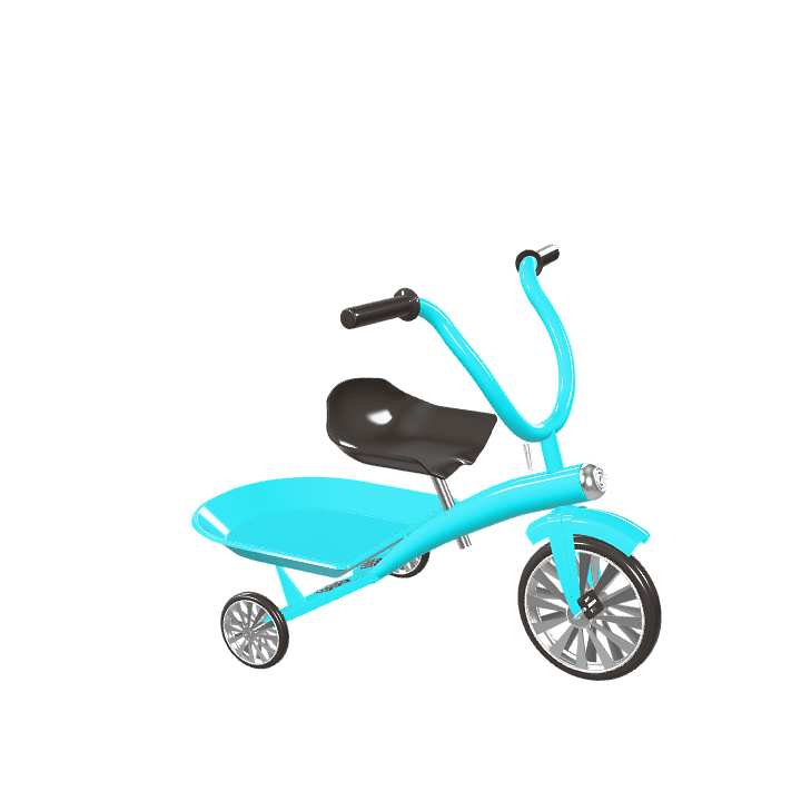 Bike, Wheels, Retro 3D model. Free for use. - Image 1