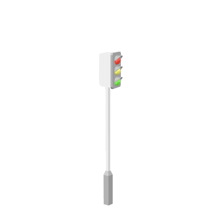 Traffic-light, Signal, Red 3D model. Free for use. - Image 1