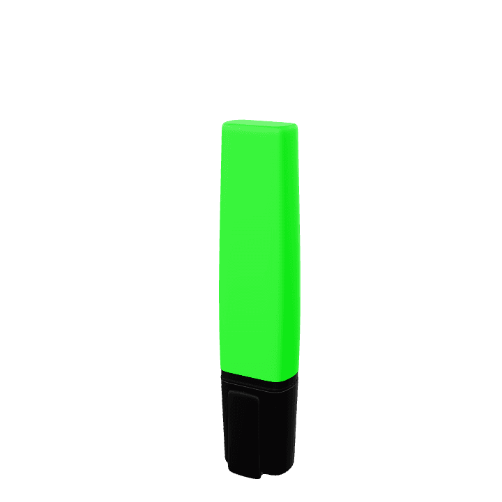 Highlighter, To mark, Pen 3D model. Free for use. - Image 1