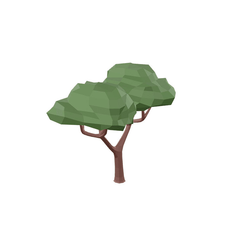 Common-tree, Tree, Green 3D model. Free for use. - Image 1