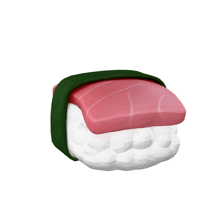 Sushi, Food, Japan 3D model. Free for use. - Image 1