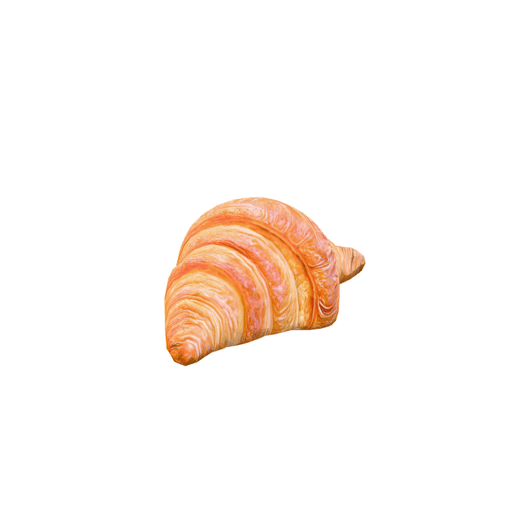 Croissant, Pastry, Food 3D model. Free for use.