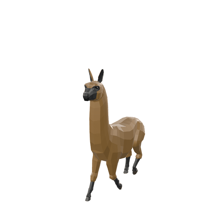 Alpaca, Animal, Farm 3D model. Free for use. - Image 1