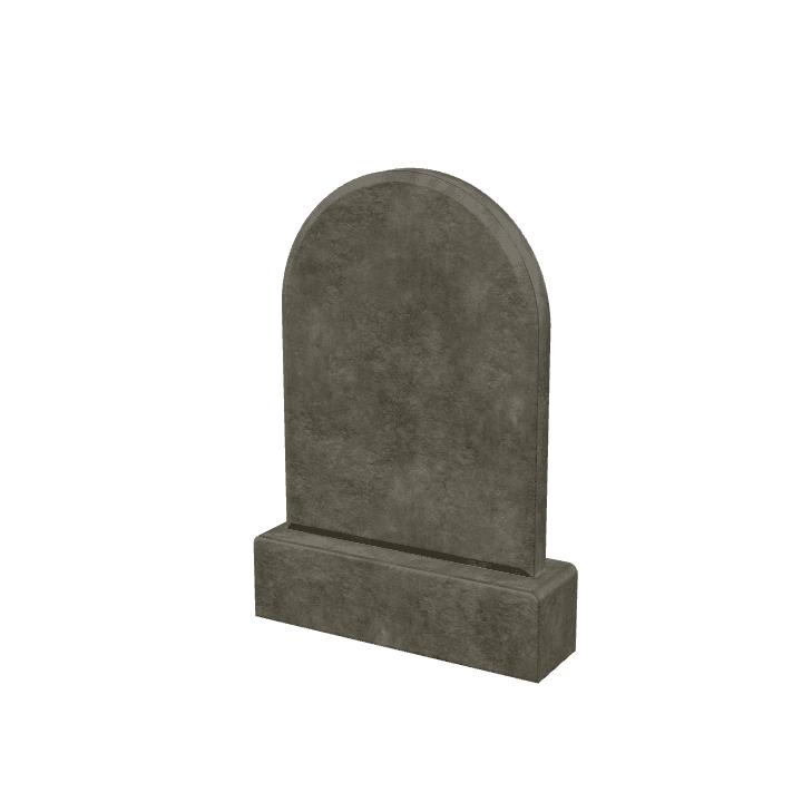 Tombstone, Gravestone, Cemetery 3D model. Free for use. - Image 1
