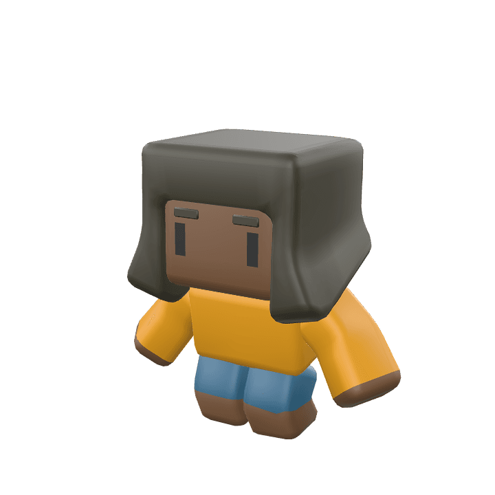 Female-character, Woman, Girl 3D model. Free for use. - Image 1