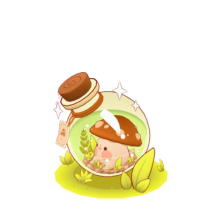 Potion, Magic, Mushrooms 3D model. Free for use. - Image 1