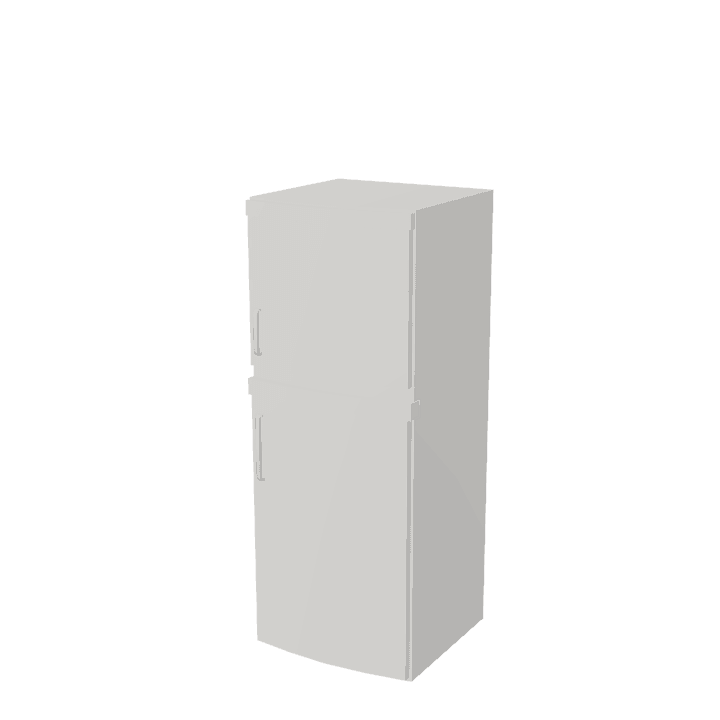 Kitchen-fridge, Fridge, Refrigerator 3D model. Free for use. - Image 1