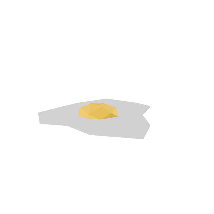 Fried-egg, Egg, Food 3D model. Free for use. - Image 1