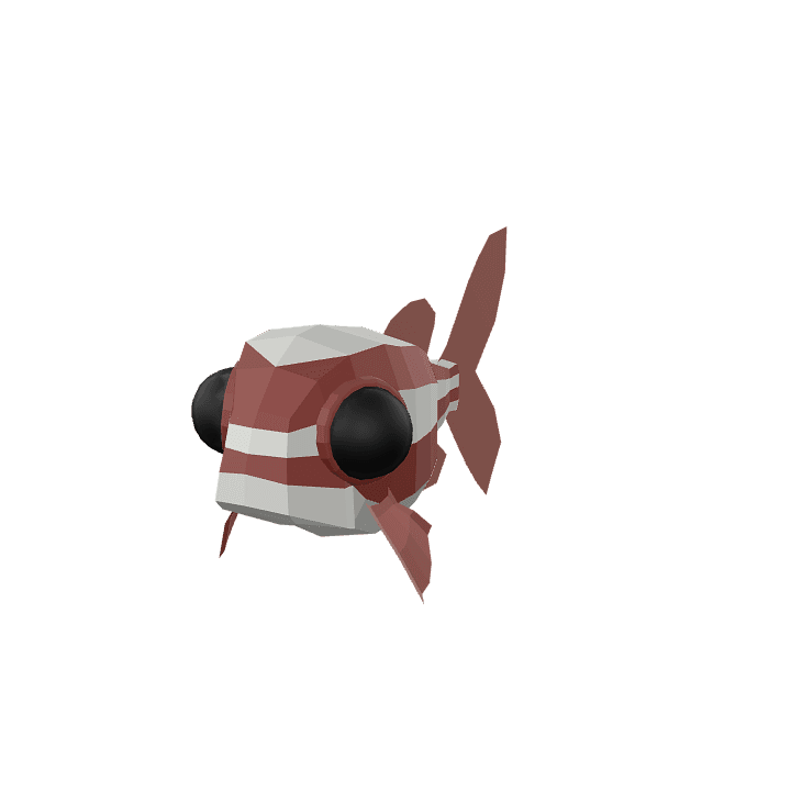 Cardinal-fish, Fish, Red 3D model. Free for use. - Image 1