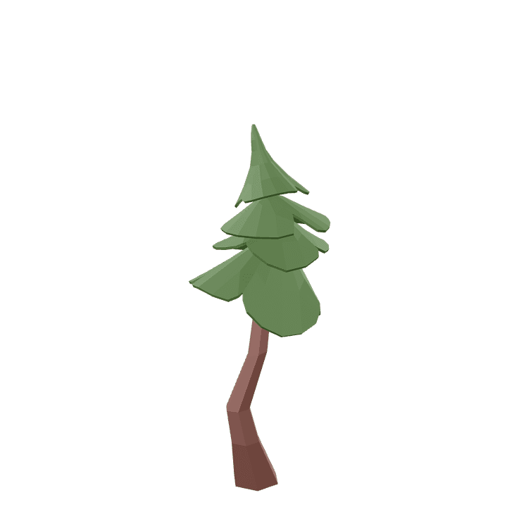 Pine-tree, Tree, Green 3D model. Free for use. - Image 1