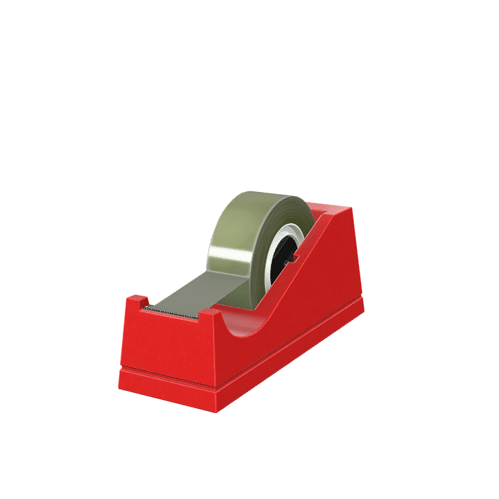 Tape dispenser, Adhesive tape, Office supply 3D model. Free for use. - Image 1
