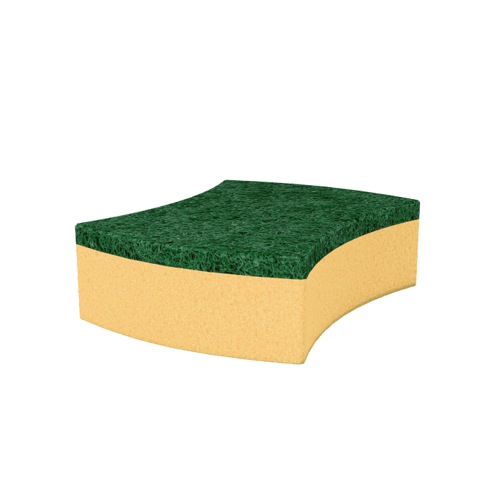 Sponge, Cleaning, Yellow 3D model. Free for use.