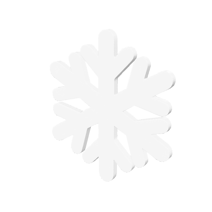 Snowflake, Winter, Snow 3D model. Free for use. - Image 1