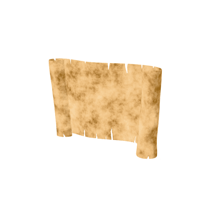 Scroll, Parchment, Old 3D model. Free for use. - Image 1
