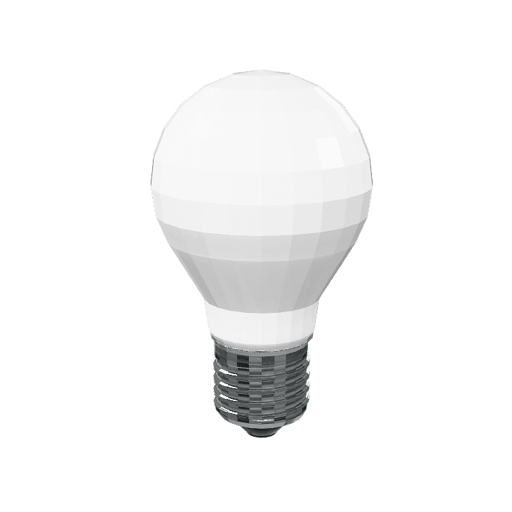 Light-bulb, Bulb, Illumination 3D model. Free for use. - Image 1