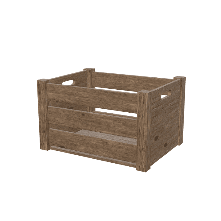 Crate, Wood, Storage 3D model. Free for use.