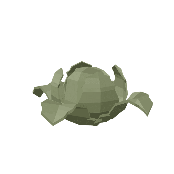 Lettuce, Vegetable, Green 3D model. Free for use. - Image 1