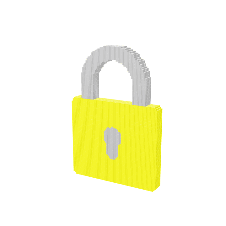 Lock, Padlock, Security 3D model. Free for use. - Image 1