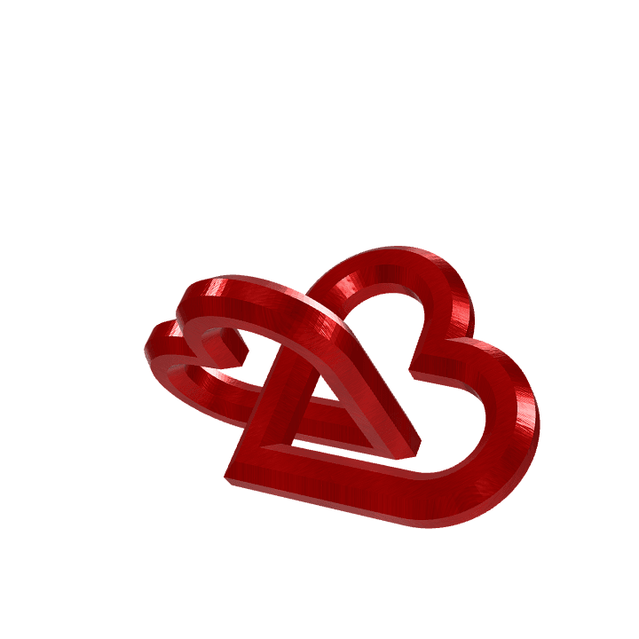 Heart, Love, Relationship 3D model. Free for use. - Image 1