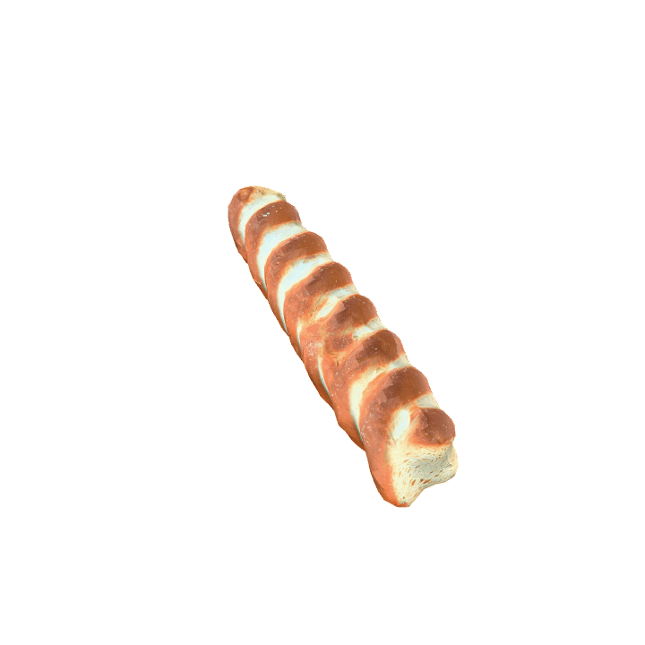 Baguette, Bread, Food 3D model. Free for use. - Image 1