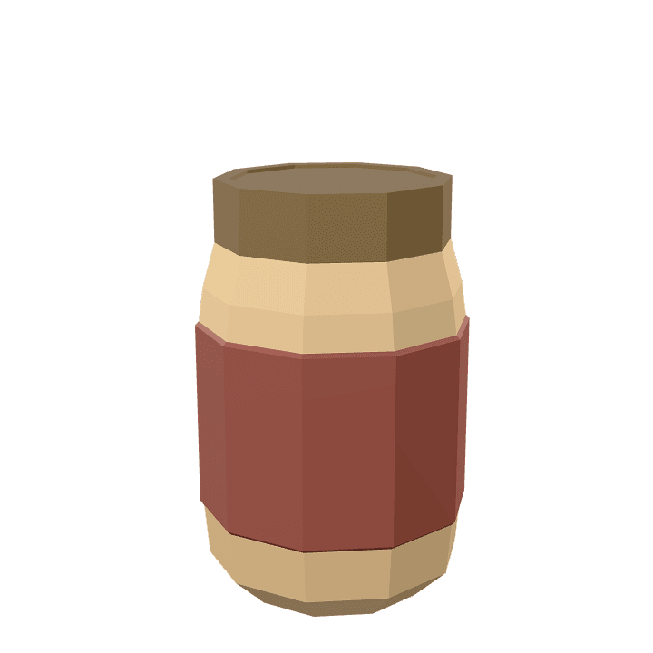 Peanut-butter, Food, Brown 3D model. Free for use. - Image 1