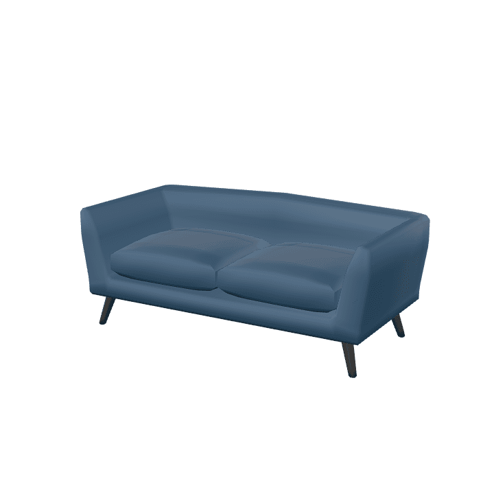Medium-couch, Couch, Sofa 3D model. Free for use. - Image 1