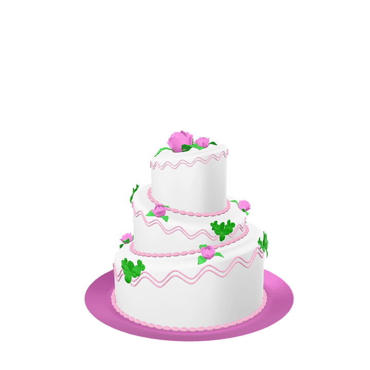 Cake, Cakes, Marzipan 3D model. Free for use.