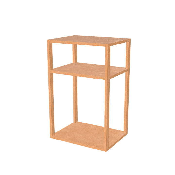 Shelf, Wood, Furniture 3D model. Free for use.