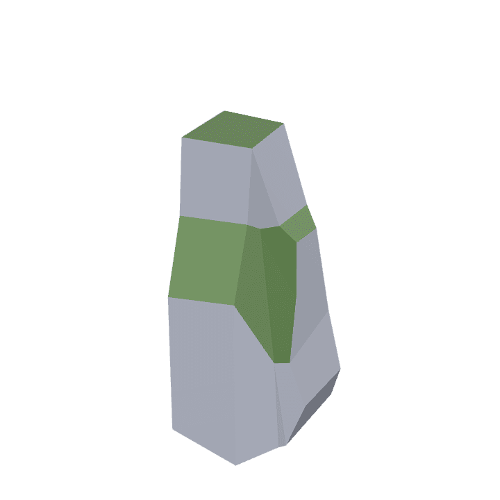 Mossy-rock, Rock, Stone 3D model. Free for use. - Image 1