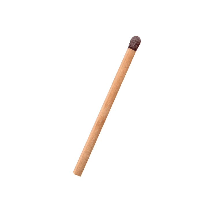 Match, Fire, Wood 3D model. Free for use. - Image 1