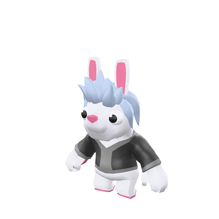 Grey-rabbit, Rabbit, Animal 3D model. Free for use.