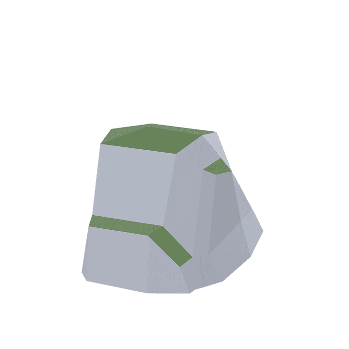 Mossy-rock, Rock, Stone 3D model. Free for use. - Image 1