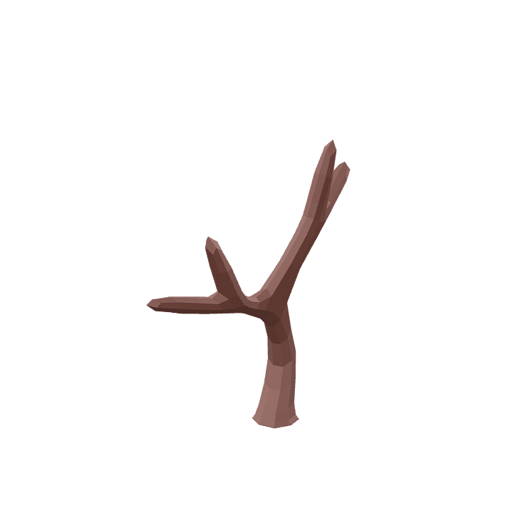 Willow-tree, Dead, Tree 3D model. Free for use. - Image 1