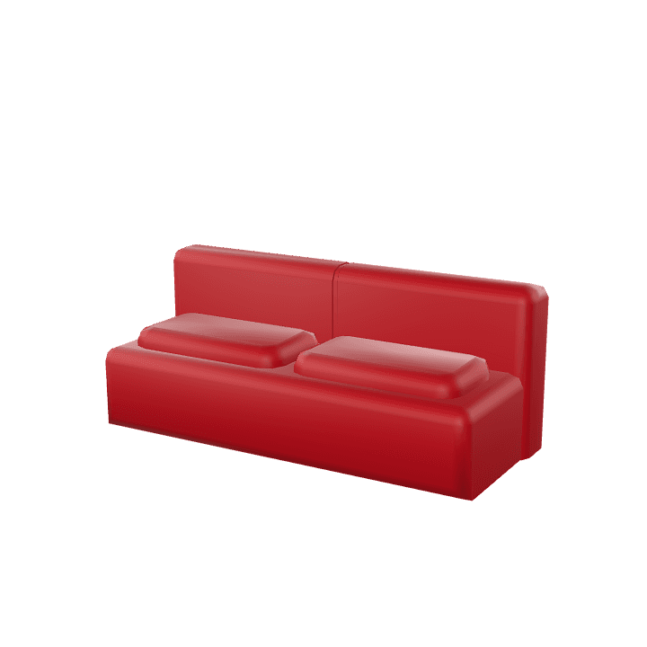Sofa, Couch, Furniture 3D model. Free for use. - Image 1