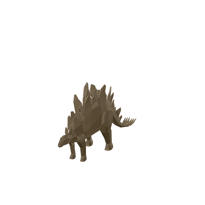 Stegosaurus, Dinosaur, Prehistoric 3D model. Free for use. - Image 1