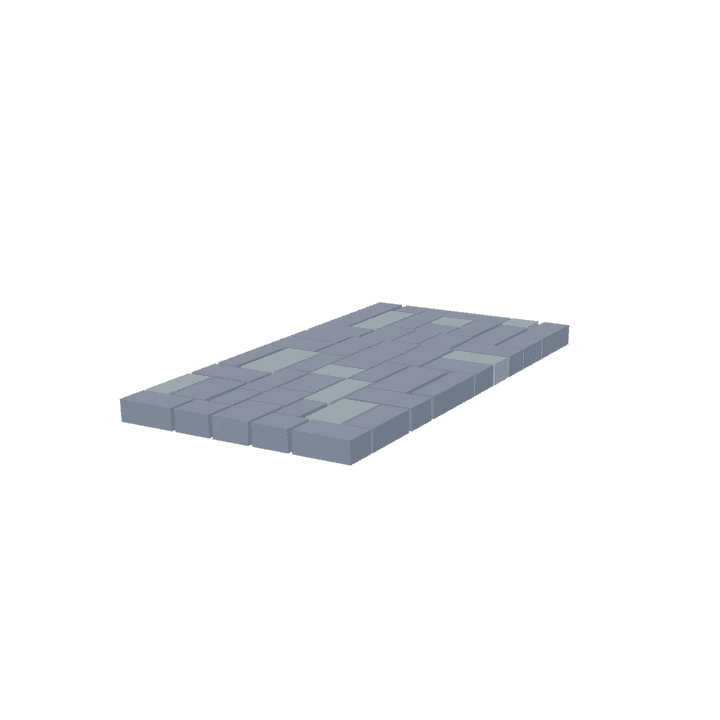 Path, Straight, Stone 3D model. Free for use. - Image 1