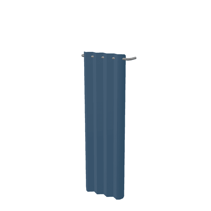 Single-curtain, Curtain, Fabric 3D model. Free for use. - Image 1