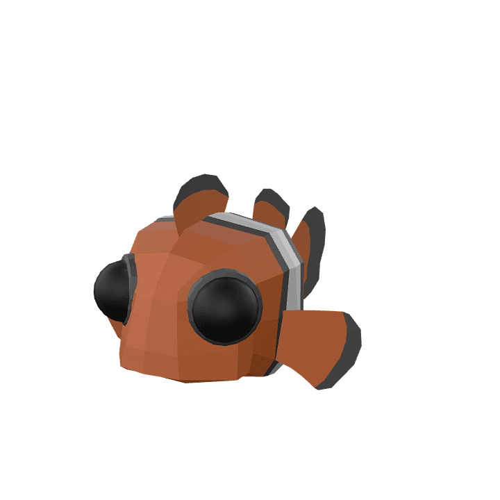 Clownfish, Fish, Orange 3D model. Free for use. - Image 1