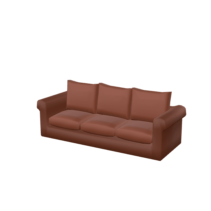 Large-couch, Couch, Sofa 3D model. Free for use. - Image 1