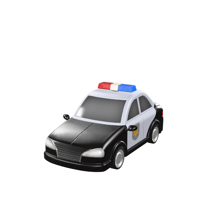 Police car, Patrol car, Law enforcement 3D model. Free for use. - Image 1