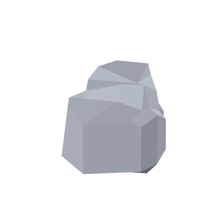 Rock, Stone, Grey 3D model. Free for use. - Image 1