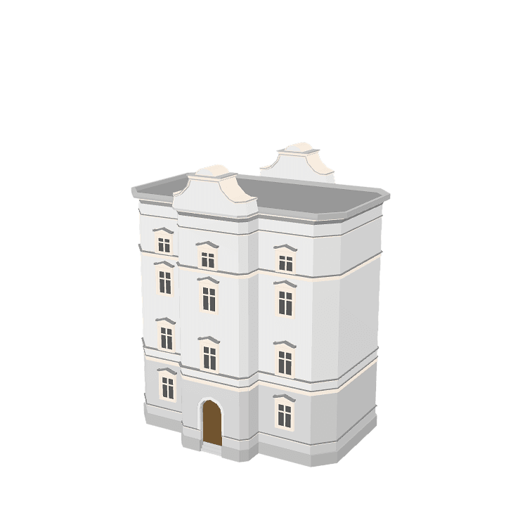 Building, Structure, Brown 3D model. Free for use. - Image 1