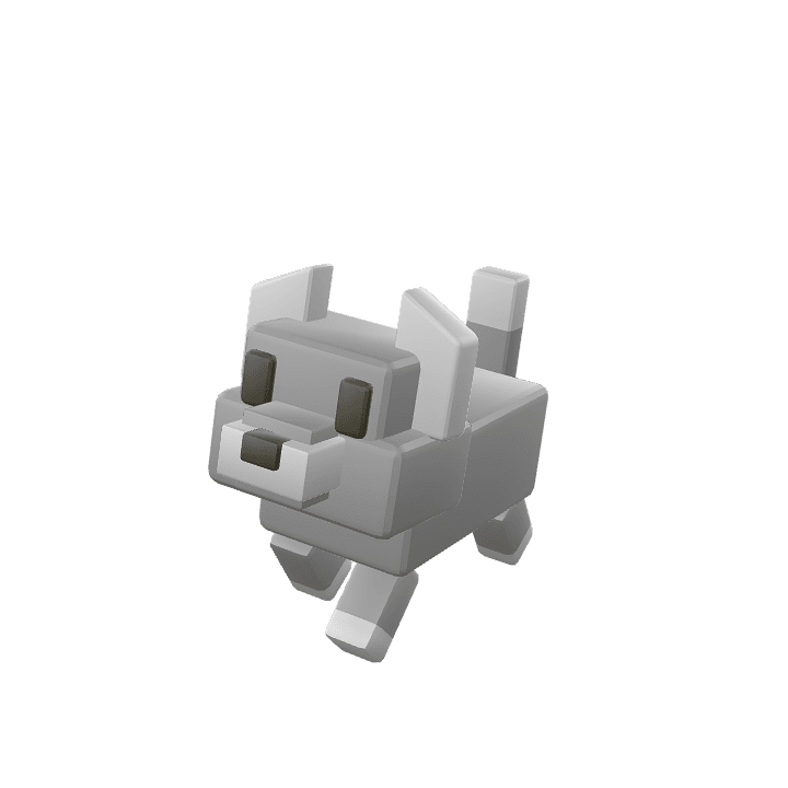 Wolf, Animal, Grey 3D model. Free for use.