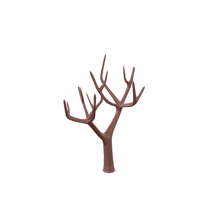 Common-tree, Dead, Tree 3D model. Free for use. - Image 1