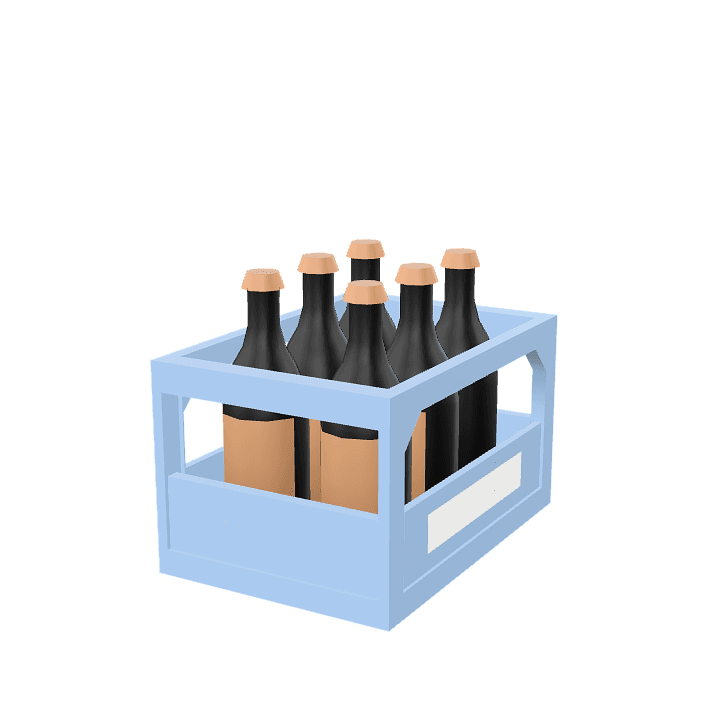 Environment-bottles, Bottles, Glass 3D model. Free for use. - Image 1
